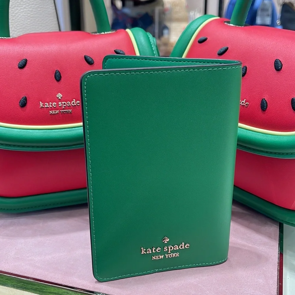 Kate Spade Watermelon Passport Holder NWT